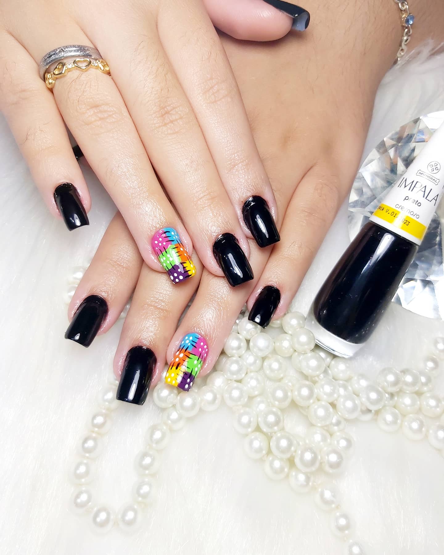 unhas para festa junina