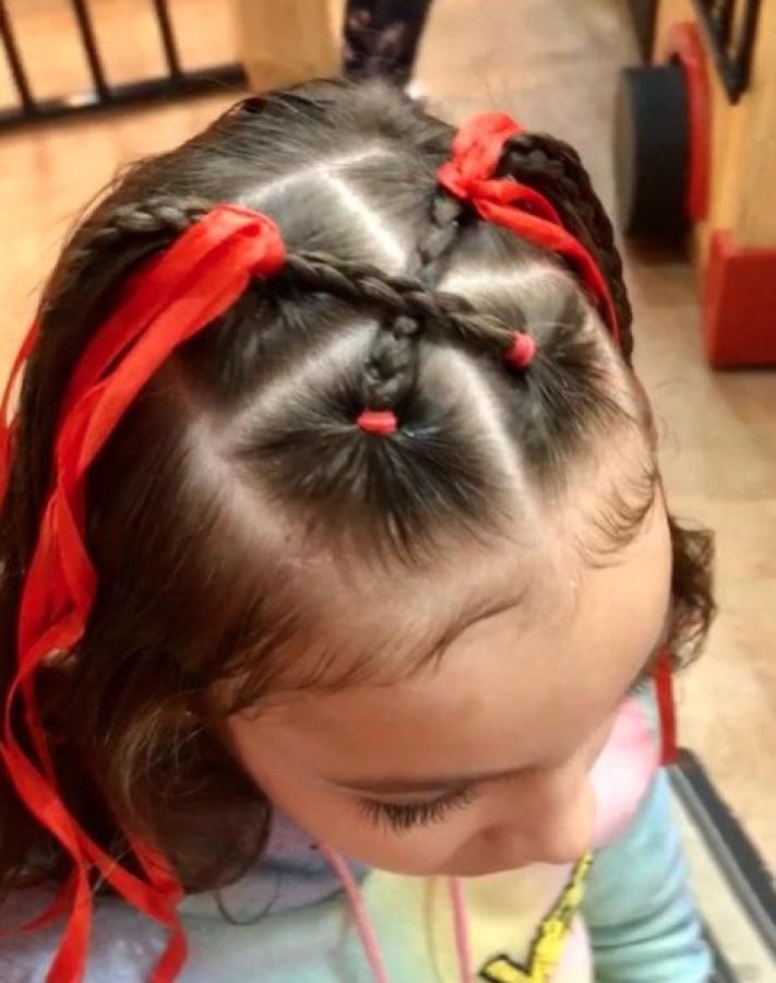 penteado infantil simples cabelo curto