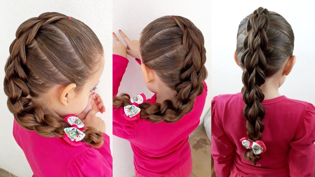 Confira ideia de penteado infantil com trança